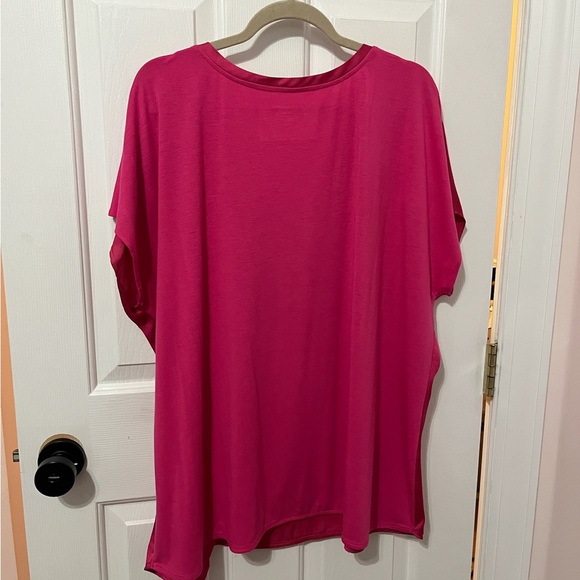 Lane Bryant Satin-y V-Neck Blouse - 22/24 - Picture 3 of 4